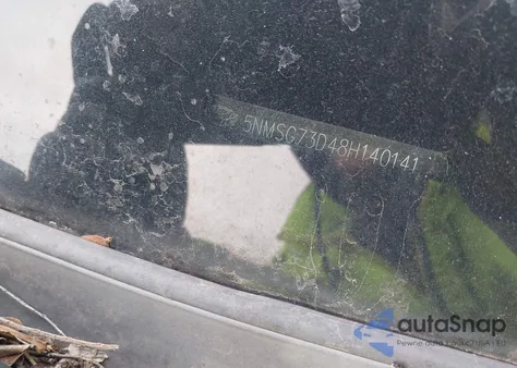 2008 Hyundai Santa Fe Gls z USA, uszkodzony, nr VIN 5NMSG73D48H140141